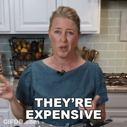 Woman Says They're Expensive In Kitchen GIF