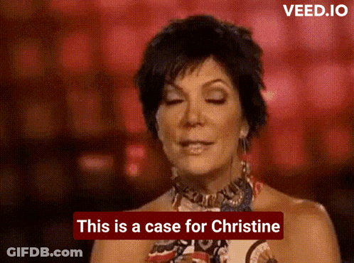 Woman Says This Is A Case For Christine In Red Box GIF