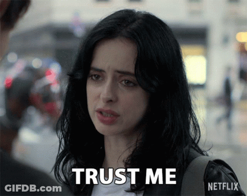 Woman Says Trust Me In Netflix Advertisement GIF