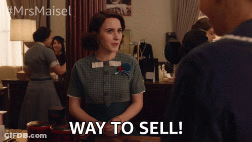 Woman Says Way To Sell GIF