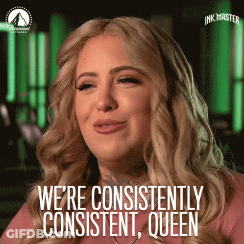 Woman Says We're Consistently Consistent Queen Paramount Network Logo GIF