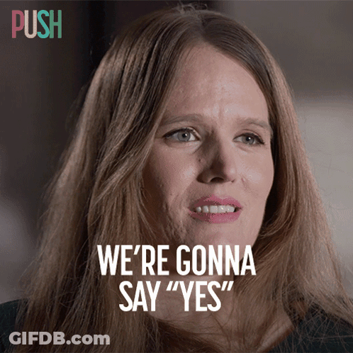 Woman Says We're Gonna Say Yes GIF