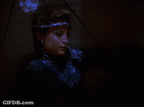 Woman Says Why Don't I Cut Your Throat In Dark Room GIF
