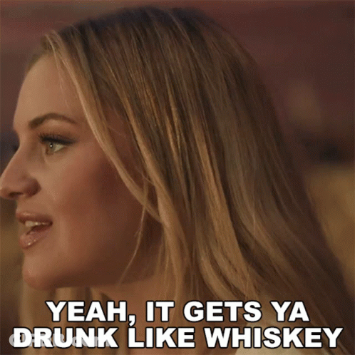 Woman Says Yeah It Gets Ya Drunk Like Whiskey GIF