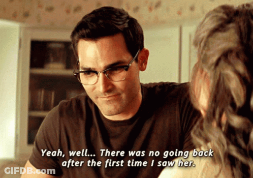 Woman Says Yeah Well To Man In Glasses GIF