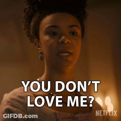 Woman Says You Don't Love Me In Netflix Ad GIF