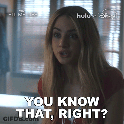Woman Says You Know That Right In Disney Ad GIF