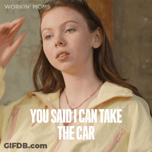 Woman Says You Said I Can Take Car GIF