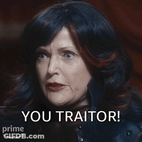 Woman Says You Traitor In Front Of Prime Logo GIF