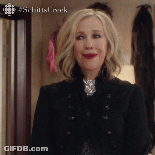 Woman #SchittsCreek Logo GIF