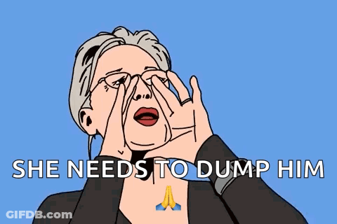 Woman Screaming Dump Him GIF