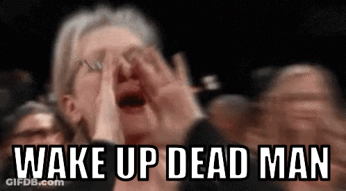 Woman Screaming In Crowd Wake Up Dead Man GIF