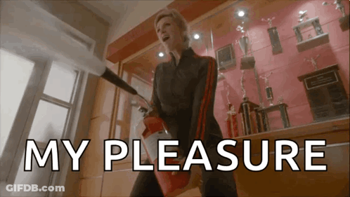 Woman Screaming In Front Of Lamp GIF