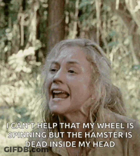 Woman Screaming In Woods About Dead Hamster GIF