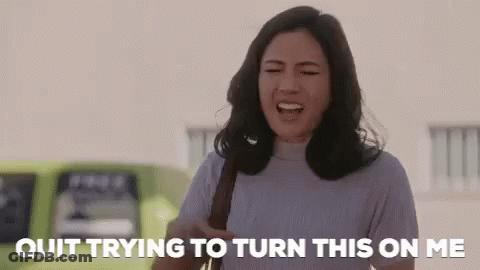 Woman Screaming Quit Trying To Turn This On Me GIF