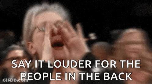 Woman Screaming Say It Louder GIF