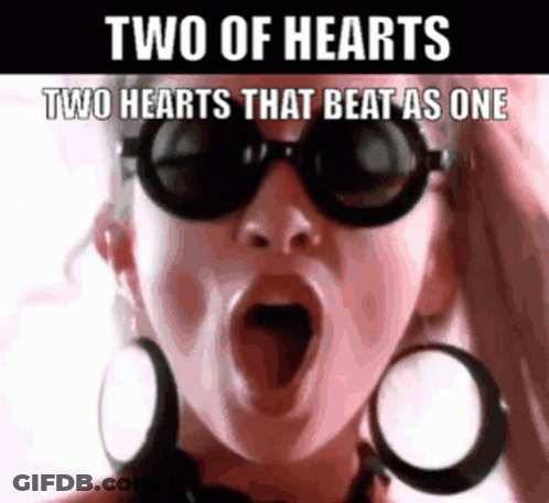 Woman Screaming Two Of Hearts Two Hearts That Beat As One GIF