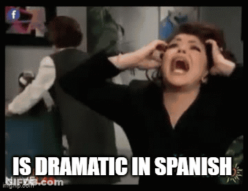 Woman Screaming With Open Mouth Dramatic In Spanish GIF