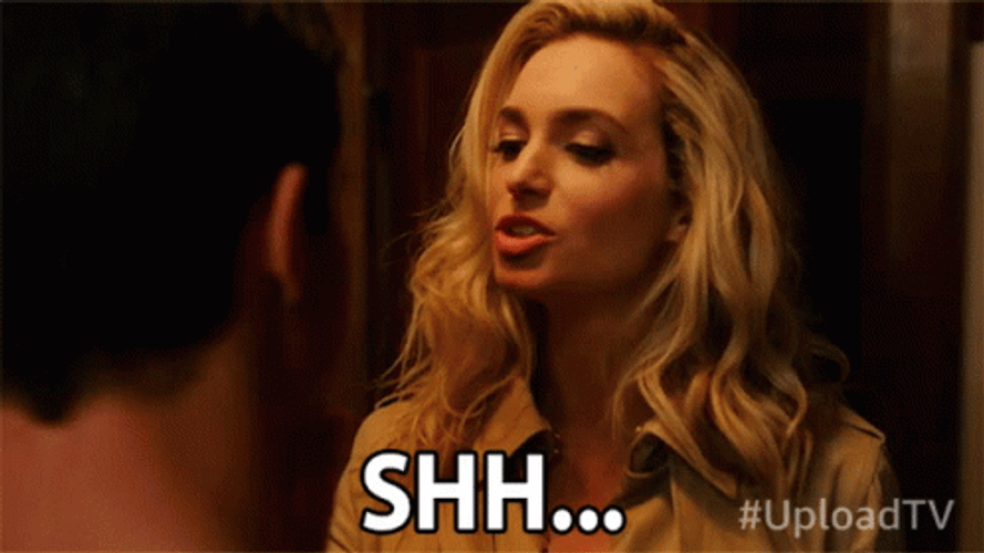 Woman Seductively Shh GIF