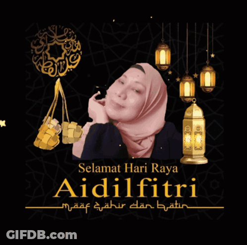 Woman Selamat Hari Raya Aidilfitri GIF