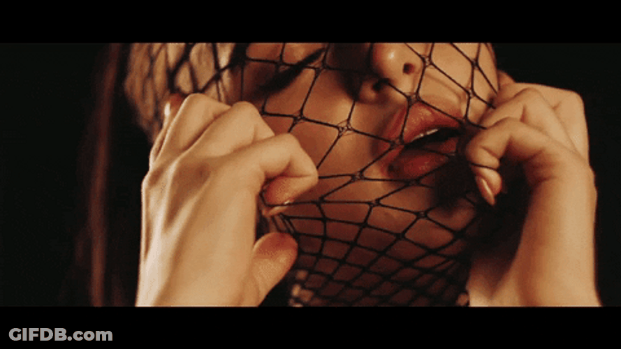 Woman Sensual Look In Music Video GIF