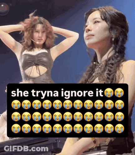 Woman She Tryna Ignore It GIF