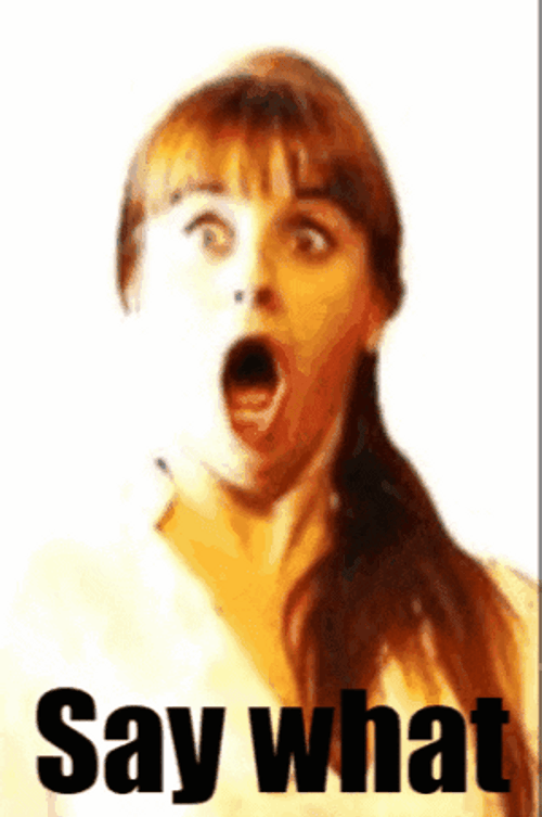 Woman Shock Face Say What GIF