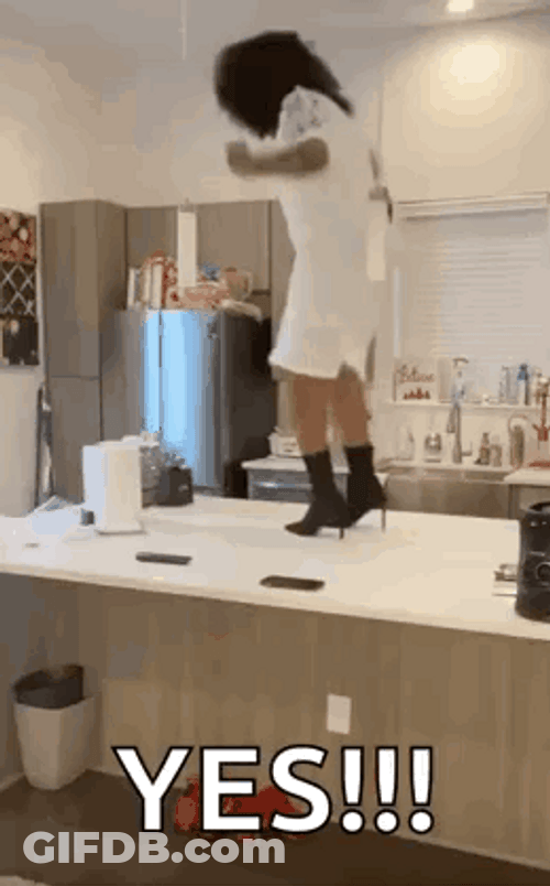 Woman Shouting And Dancing On The Stage GIF