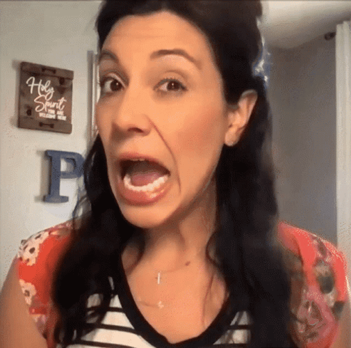 Woman Shows How To Wink Wink GIF