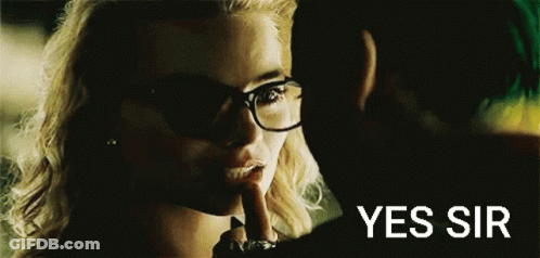 Woman Shushing Man GIF