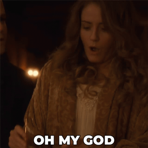 Woman Shyly Saying Oh My God GIF