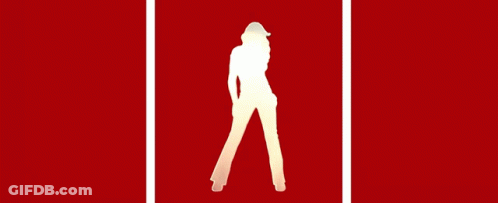 Woman Silhouette In Front Of Nightmare Circle GIF