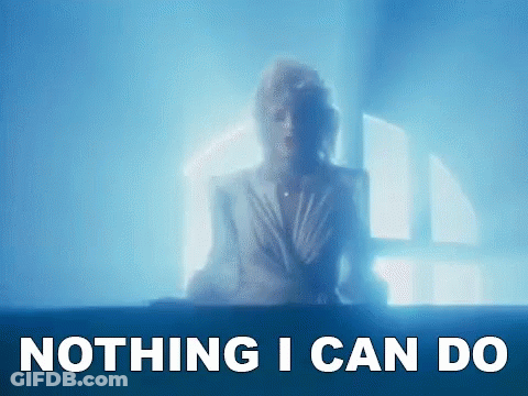 Woman Silhouette Nothing I Can Do GIF