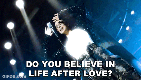 Woman Singing Do You Believe In Life After Love GIF
