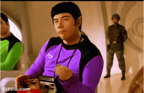 Woman Singing He's Our Commander Still Space Dog GIF