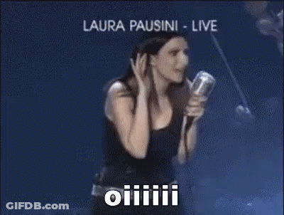 Woman Singing Into Microphone GIF