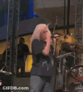 Woman Singing Into Microphone GIF