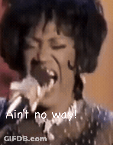 Woman Singing Into Microphone Ain T No Way GIF