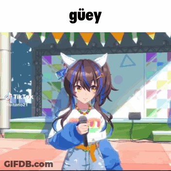 Woman Singing Into Microphone Arms Outstretched Y Que Guey GIF