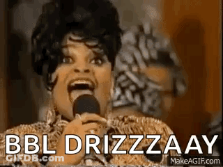 Woman Singing Into Microphone Bbl Drizzaay GIF