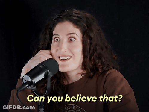 Woman Singing Into Microphone Can You Believe That GIF