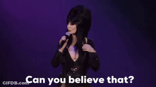 Woman Singing Into Microphone Can You Believe That GIF