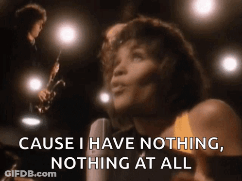 Woman Singing Into Microphone Cause I Have Nothing Nothing At All GIF