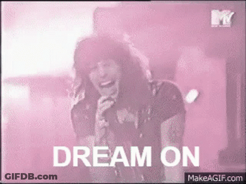 Woman Singing Into Microphone Dream On GIF