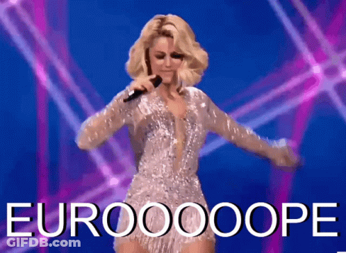 Woman Singing Into Microphone Euroooope GIF