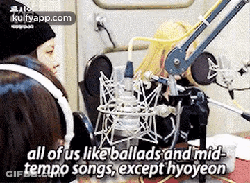 Woman Singing Into Microphone GIF
