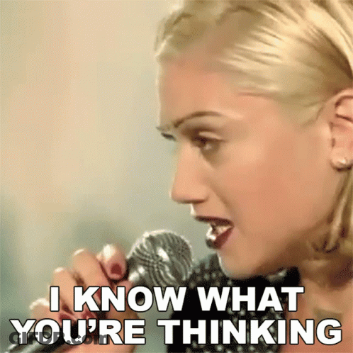 Woman Singing Into Microphone I Know What You're Thinking GIF