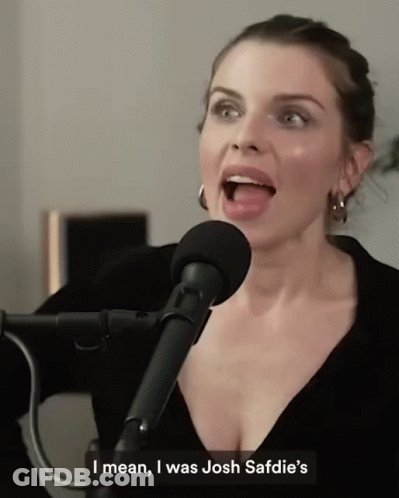 Woman Singing Into Microphone I Mean I Was Josh Safie's GIF