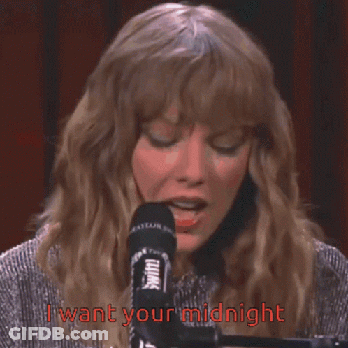 Woman Singing Into Microphone I Want Your Midnight GIF