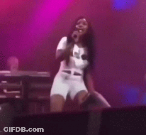 Woman Singing Into Microphone In I Love You Shirt GIF